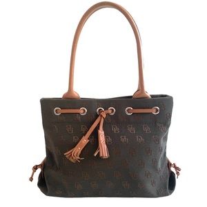 Dooney & Bourke monogram green Mini Purse clean